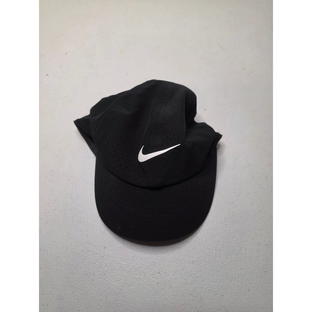 Nike Dri-FIT ADV Club Cap Black Unstructured Perforated Running Hat S/M